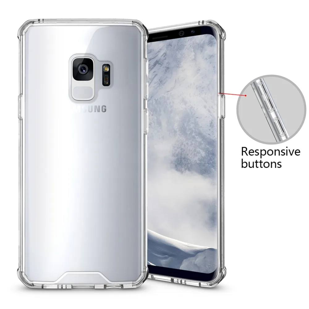 for Samsung Galaxy S9 Plus Case S8 Note 8 A8 Plus 2018 Shock-resistant Transparent Hard Back Slim Cover Clear Protective Shell
for Samsung Galaxy S9 Plus Case S8 Note 8 A8 Plus 2018 Shock-resistant Transparent Hard Back Slim Cover Clear Protective Shell