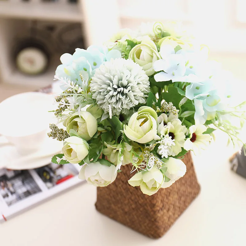 1 Bouquet 7 Heads Artificial Peony Tea Rose Flowers Silk Gerbera Daisy Flower For DIY Party Home Garden Wedding Decoration
1 Bouquet 7 Heads Artificial Peony Tea Rose Flowers Silk Gerbera Daisy Flower For DIY Party Home Garden Wedding Decoration