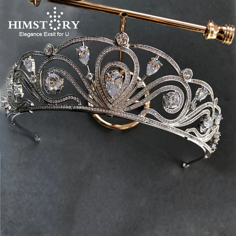Himstory European Retro Style Micro Inlays Full Cubic Zirconia Princess Queen Crown Coronet Wedding Tiaras Brides Hair Jewelry
Himstory European Retro Style Micro Inlays Full Cubic Zirconia Princess Queen Crown Coronet Wedding Tiaras Brides Hair Jewelry