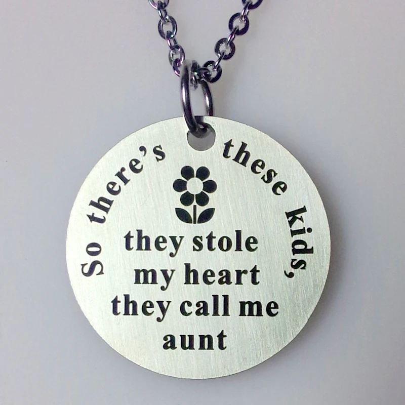 10pcs/lot 2016 NEW DESIGN HOT stainless steel they calls me aunt charm pendant necklace
10pcs/lot 2016 NEW DESIGN HOT stainless steel they calls me aunt charm pendant necklace