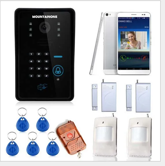 WiFi Remote Network Home Building Video Camera Door Phone with Password/ID card/Remote control unlock function
WiFi Remote Network Home Building Video Camera Door Phone with Password/ID card/Remote control unlock function