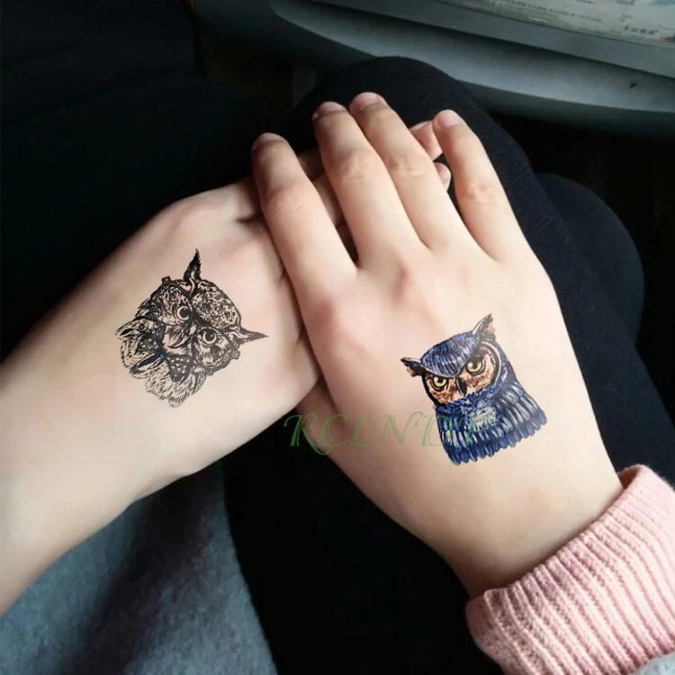 Waterproof Temporary Tattoo Stickers Black Blue owl Kids Fake Tatto Flash Tatoo Tatouage Neck Hand Back Foot for Girl Women Men
Waterproof Temporary Tattoo Stickers Black Blue owl Kids Fake Tatto Flash Tatoo Tatouage Neck Hand Back Foot for Girl Women Men