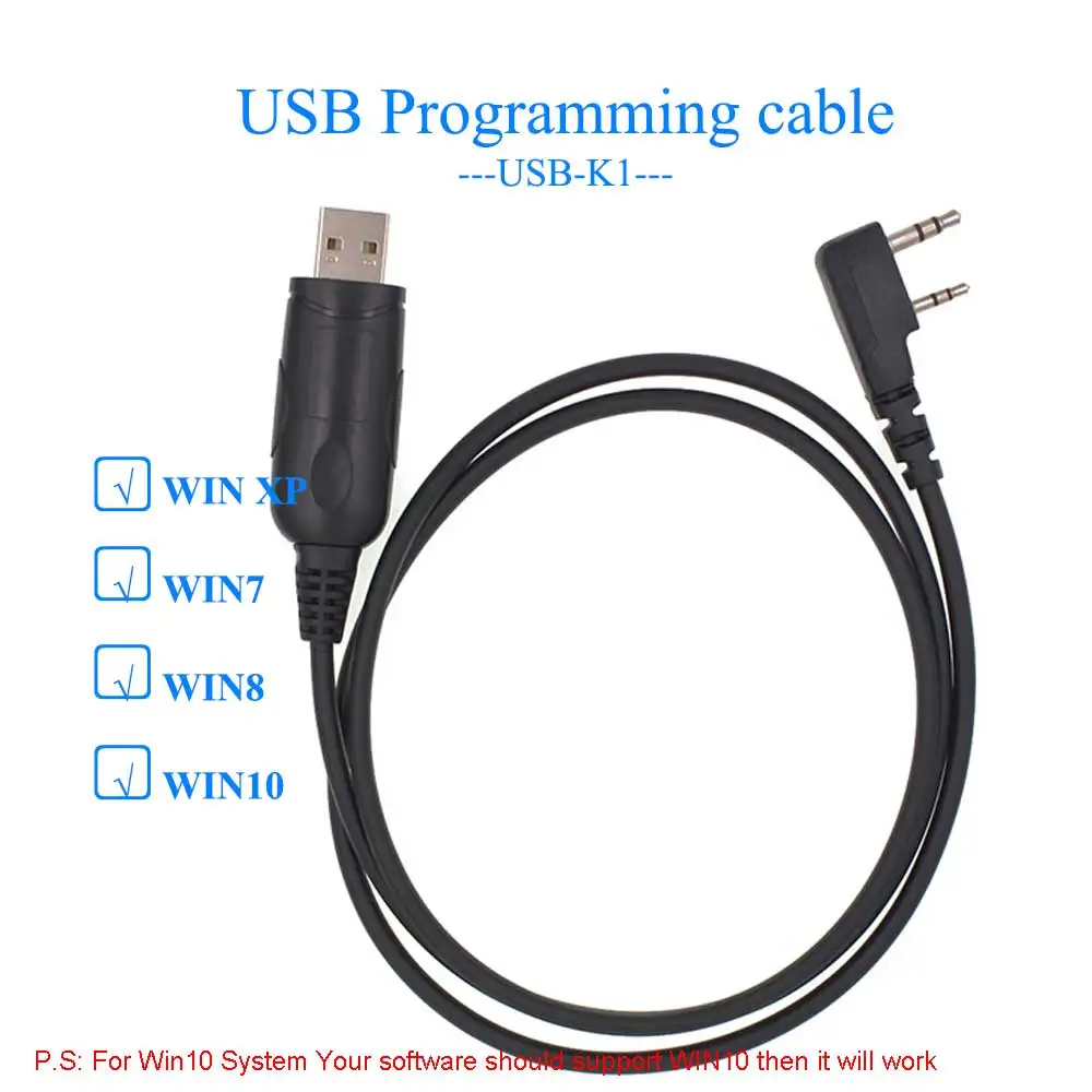 Handheld Two Way Radio USB-K1 Programing Cable for BAOFENG UV-5R BF-888S UV-82 BF-UVB2 plus etc Walkie Talkie with K plug
Handheld Two Way Radio USB-K1 Programing Cable for BAOFENG UV-5R BF-888S UV-82 BF-UVB2 plus etc Walkie Talkie with K plug