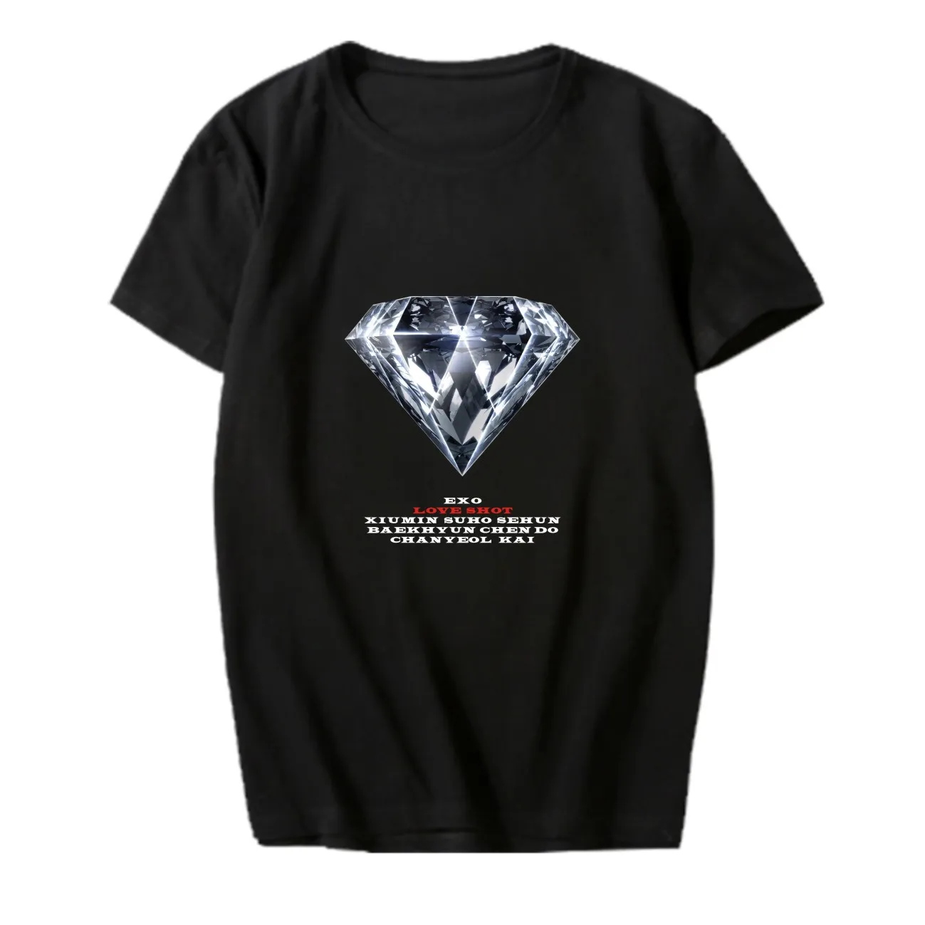 Kpop EXO LOVE SHOT Moleton футболка для женщин мужчин друзей Корейская уличная свободная