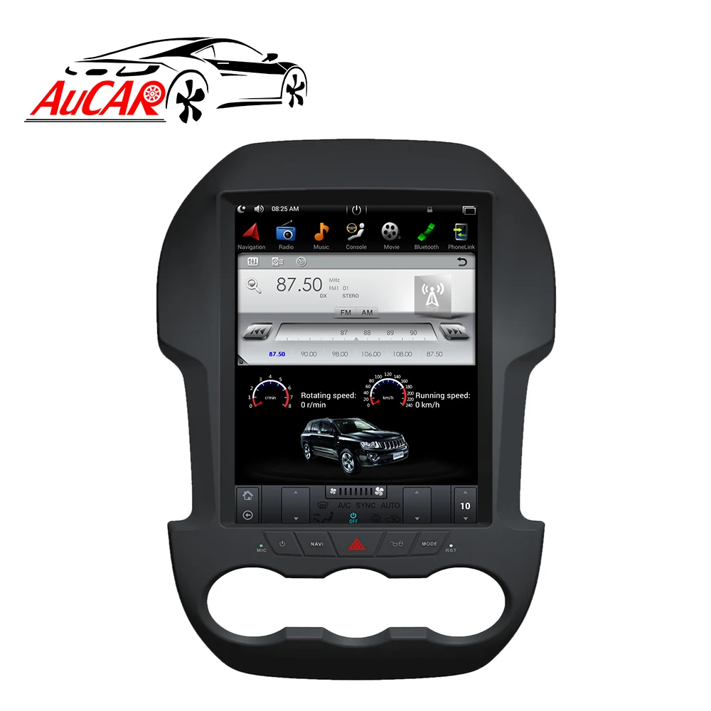 Android 7 1 Tesla Style для Ford Ranger F250 автомобильный DVD радиоприемник Bluetooth Wi Fi 4G вертикальный