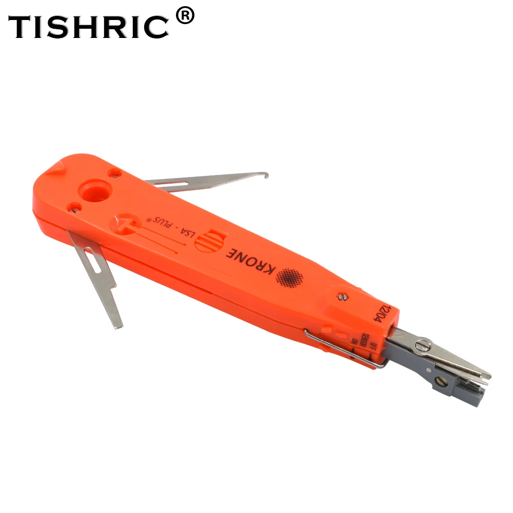 TISHRIC Original Red Krone Lsa-plus Professional Telecom Phone Wire Cable RJ11 RJ45 Optical Punch Down Network Tool Kit
TISHRIC Original Red Krone Lsa-plus Professional Telecom Phone Wire Cable RJ11 RJ45 Optical Punch Down Network Tool Kit