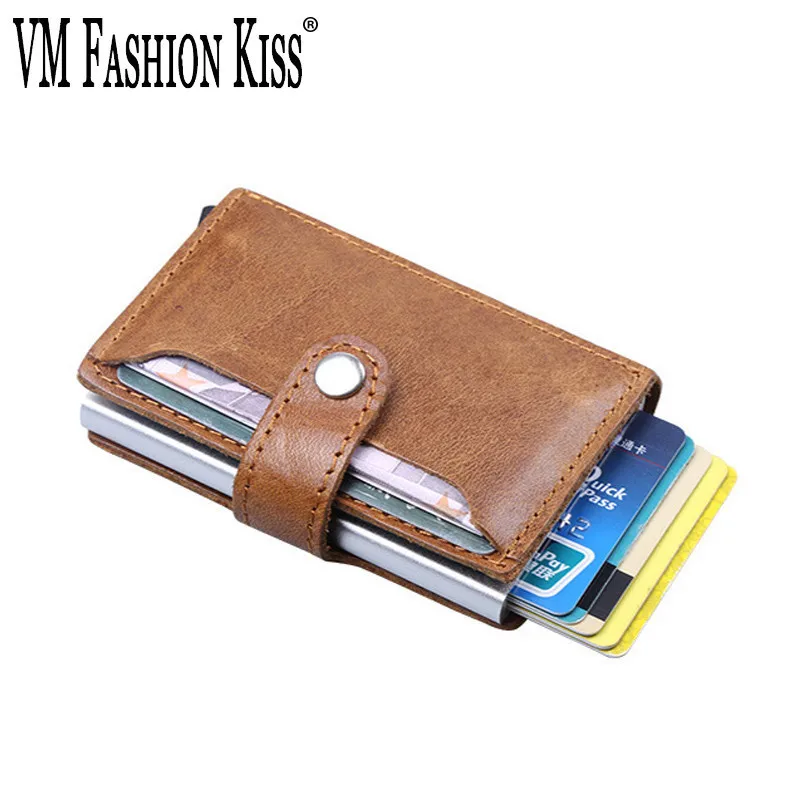 VM FASHION KISS мужской/женский RFID кошелек из натуральной кожи с металлическим держателем для кредитных карт минималистичный кошелек
VM FASHION KISS мужской/женский RFID кошелек из натуральной кожи с металлическим держателем для кредитных карт минималистичный кошелек