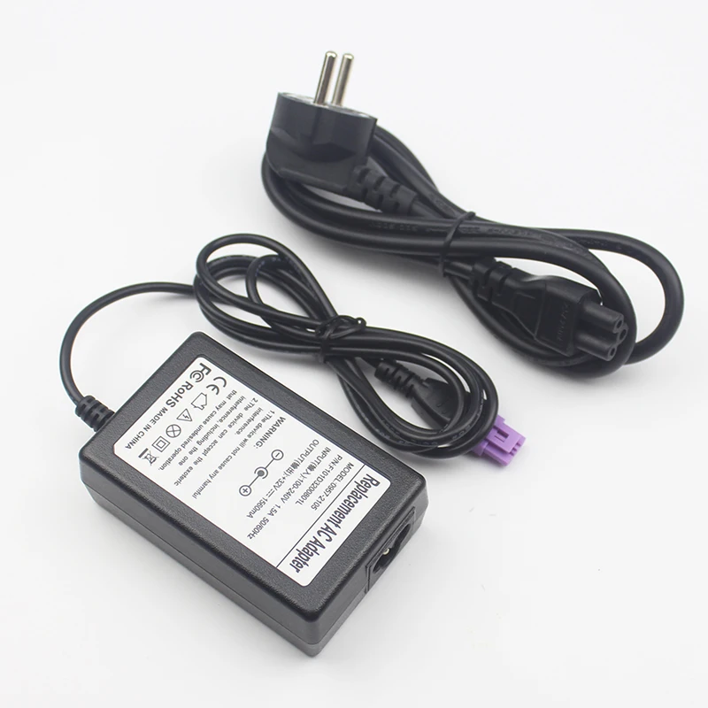 Зарядное устройство для HP OfficeJet Deskjet 6543 6500 N6350 Print 0957 2271 Purple 3pin AC Adapter EU Plug|Адаптеры
