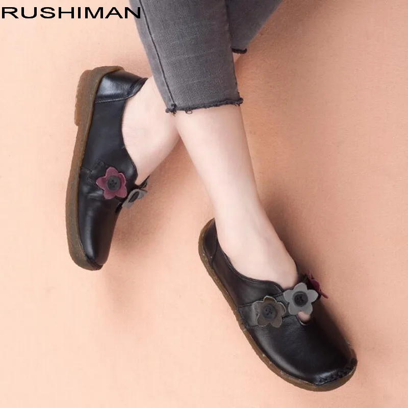 RUSHIMAN/Женская обувь на плоской подошве Женская дышащая повседневная из
