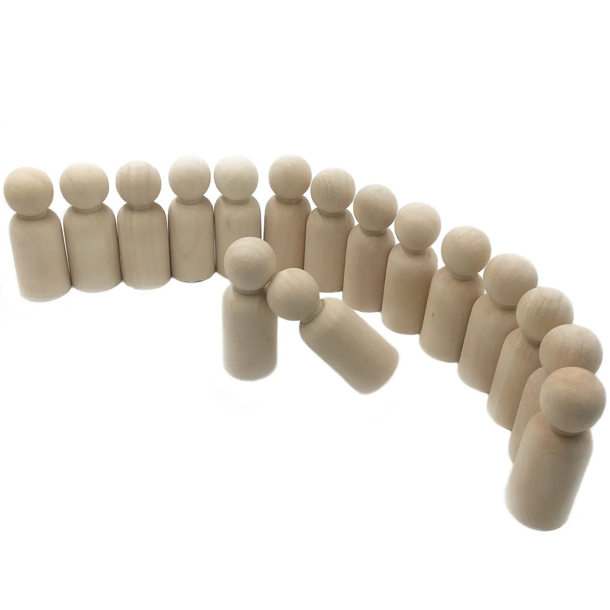 100pcs Wooden Peg People Nesting Set Peg Dolls 35mm Crafts DIY Toy Creative Baby Teether
100pcs Wooden Peg People Nesting Set Peg Dolls 35mm Crafts DIY Toy Creative Baby Teether