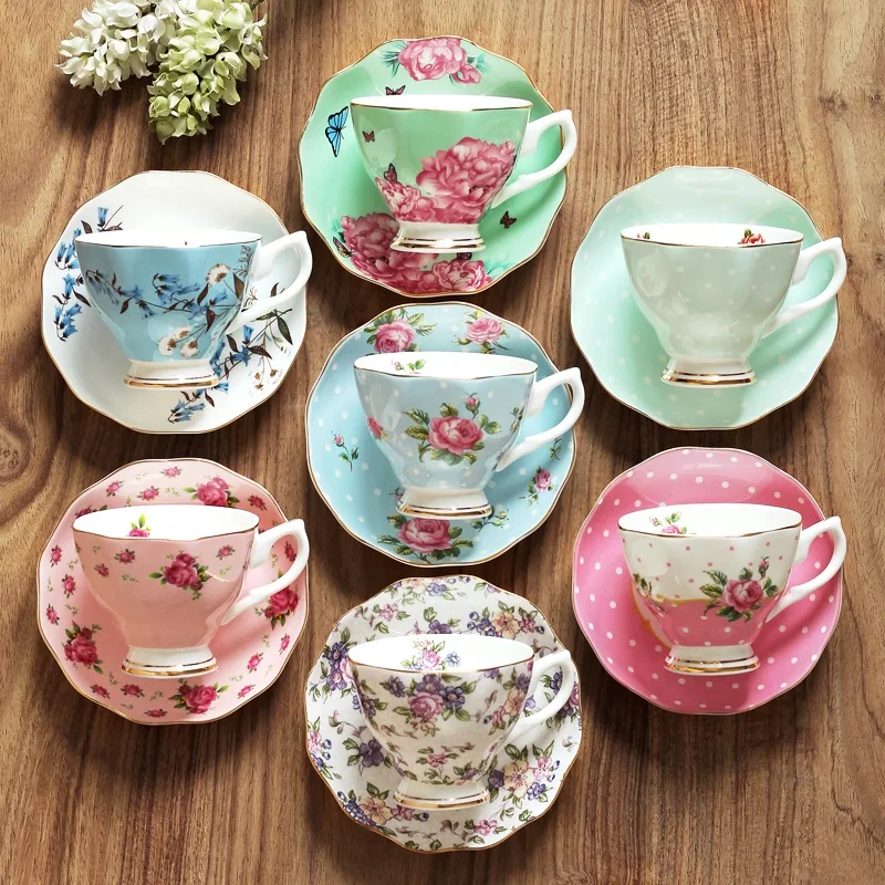Bone china European coffee cups home drink essential afternoon tea cup set a variety of patterns
Bone china European coffee cups home drink essential afternoon tea cup set a variety of patterns