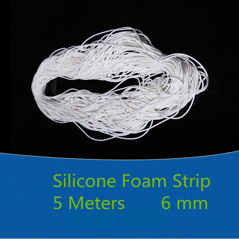 5 meters YT1274 Silicone Foam Strip Diameter 6MM Sealing Strip Silicone Seal Strip Free Shipping
5 meters YT1274 Silicone Foam Strip Diameter 6MM Sealing Strip Silicone Seal Strip Free Shipping