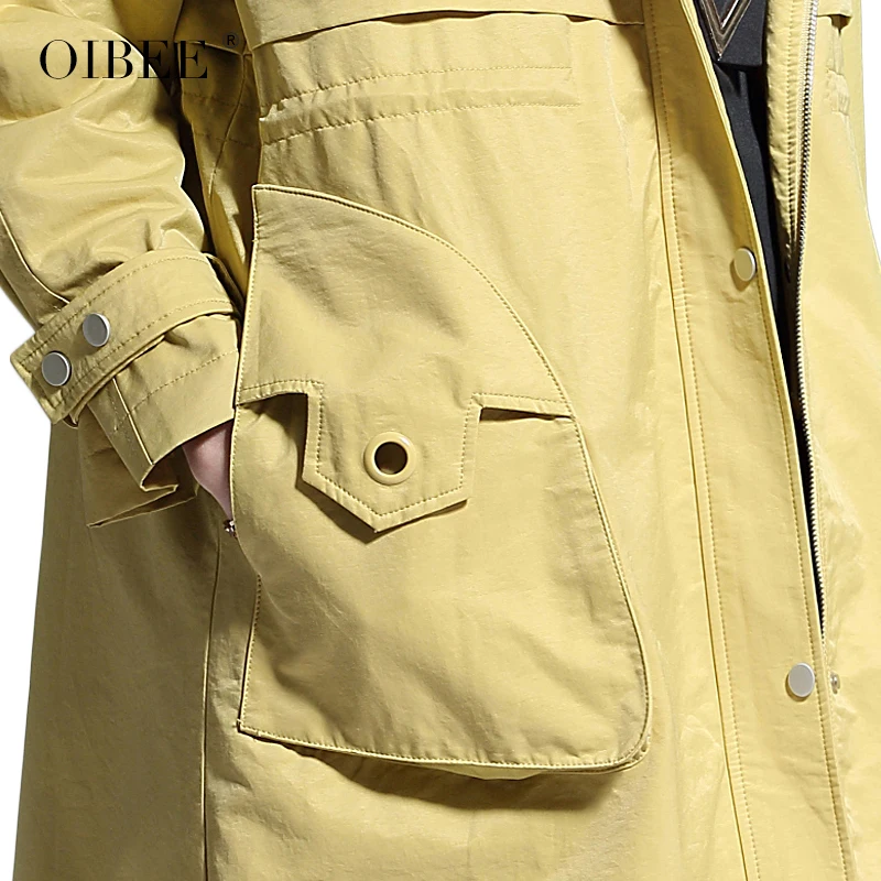 OIBEE2018 female long section long spring new windbreaker fashion hooded over the knee casual long windbreaker jacket female
OIBEE2018 female long section long spring new windbreaker fashion hooded over the knee casual long windbreaker jacket female