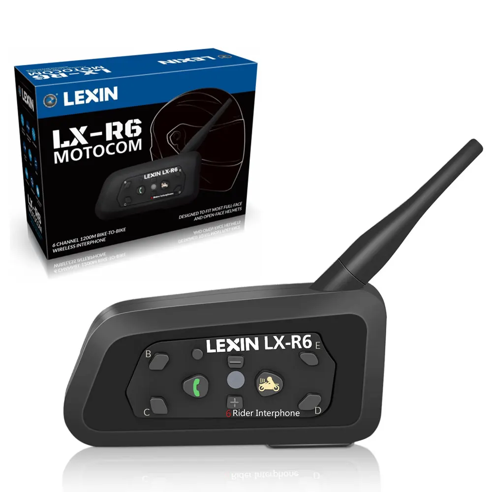 LEXIN 1200M Bluetooth Helmet Headsets Intercom Motorcycle Interphone Headset Waterproof Wireless Bluetooth Moto BT Headset
LEXIN 1200M Bluetooth Helmet Headsets Intercom Motorcycle Interphone Headset Waterproof Wireless Bluetooth Moto BT Headset