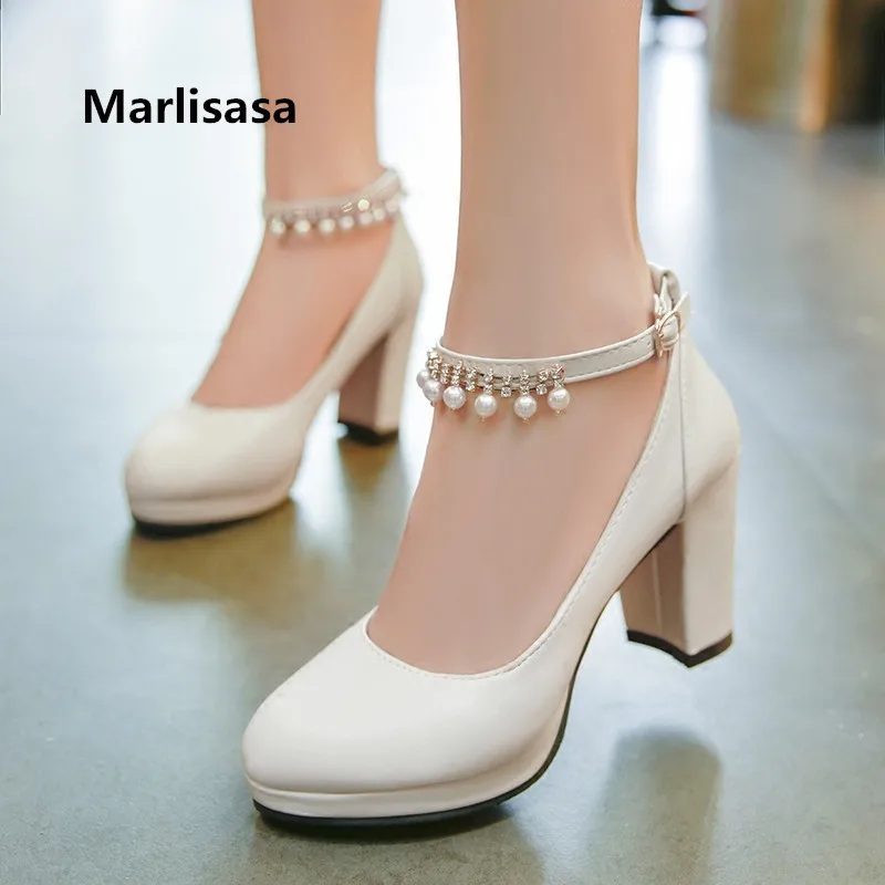 Marlisasa Women Fashion Round Toe Platform High Heel Pumps Lady Cute Sweet Black Shoes Pu Leather Pump Mujer Tacones Altos F3113
Marlisasa Women Fashion Round Toe Platform High Heel Pumps Lady Cute Sweet Black Shoes Pu Leather Pump Mujer Tacones Altos F3113