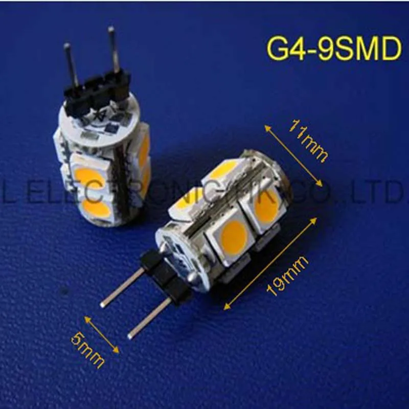 High quality 9SMD 5050 DC12V G4led bulbs, led G4 light 12V free shipping 100pcs/lot
High quality 9SMD 5050 DC12V G4led bulbs, led G4 light 12V free shipping 100pcs/lot