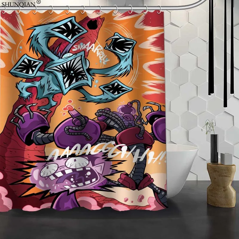 New Invader Zim Custom Shower Curtain Waterproof Fabric Bath Curtain Polyester Fabric Bathroom Curtain 18-4.11
New Invader Zim Custom Shower Curtain Waterproof Fabric Bath Curtain Polyester Fabric Bathroom Curtain 18-4.11