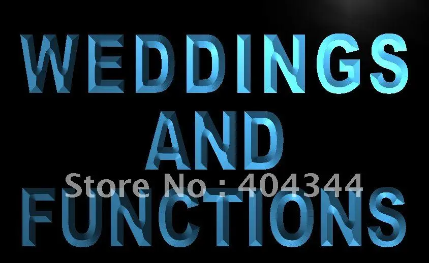 LB786- Weddings & Functions Party LED Neon Light Sign