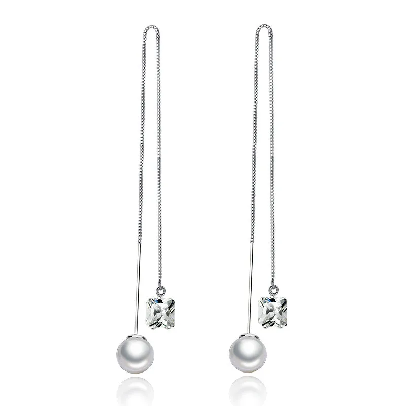 Hight Quality Fashion Jewelry 2017 New Design Shiny Crystal Pearl 925 Sterling Silver Long Drop Earrings for Women Gift Hot Sale
Hight Quality Fashion Jewelry 2017 New Design Shiny Crystal Pearl 925 Sterling Silver Long Drop Earrings for Women Gift Hot Sale