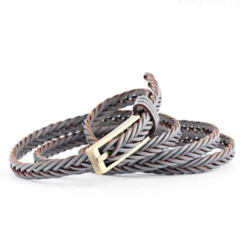 New ladies belt fashion decorative thin belt imported leather crepe paper braided belt 7 colors optional
New ladies belt fashion decorative thin belt imported leather crepe paper braided belt 7 colors optional