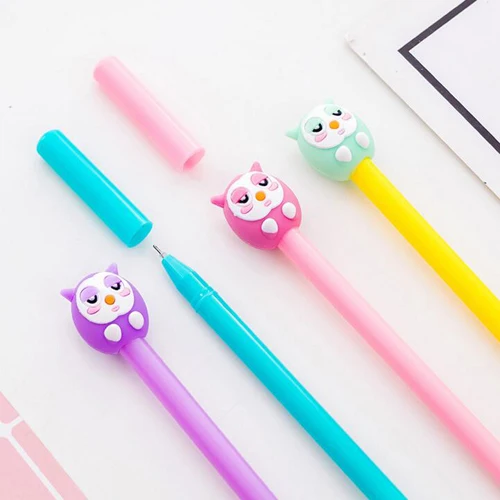 1pc Cute owl design Gel pens 0.5mm Black ink signature pen Office escolar Canetas School stationery supplies (tt-2988)
1pc Cute owl design Gel pens 0.5mm Black ink signature pen Office escolar Canetas School stationery supplies (tt-2988)