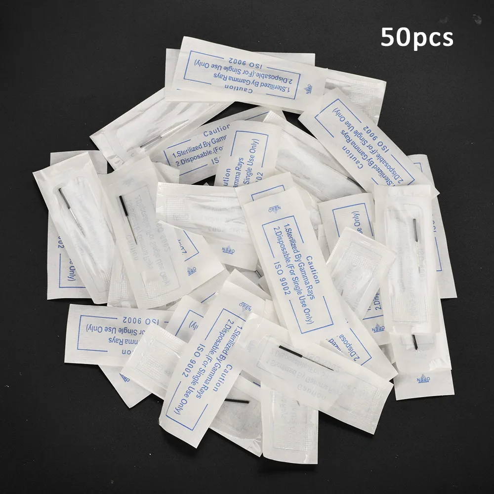 New 50pcs Assorted Sterilized Black Tattoo Needles Mixed Micro Blading Blade Manual Pen Tattoo Accessory Tattoo Needles Body Art
New 50pcs Assorted Sterilized Black Tattoo Needles Mixed Micro Blading Blade Manual Pen Tattoo Accessory Tattoo Needles Body Art