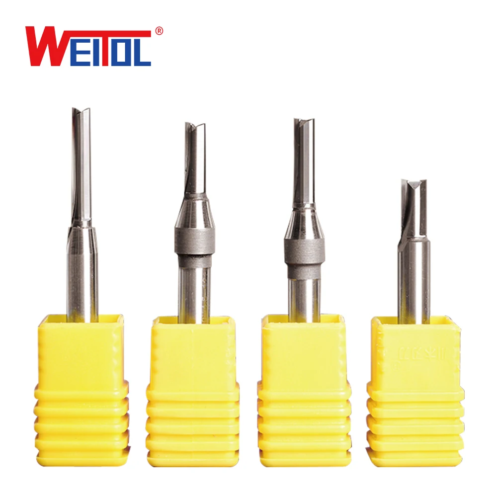 WeiTol 6.35mm TCT Two Flutes Straight Bit woodworking tools CNC milling cutter endmill for wood
WeiTol 6.35mm TCT Two Flutes Straight Bit woodworking tools CNC milling cutter endmill for wood