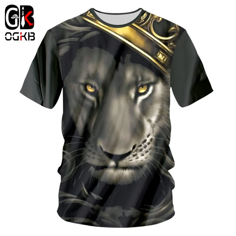 OGKB T Shirt Hombre New O Neck 3D Tshirt Print Flame Lion King With Crown Funny 6XL Habiliment Unisex Summer Tee Shirt Drop Ship
OGKB T Shirt Hombre New O Neck 3D Tshirt Print Flame Lion King With Crown Funny 6XL Habiliment Unisex Summer Tee Shirt Drop Ship