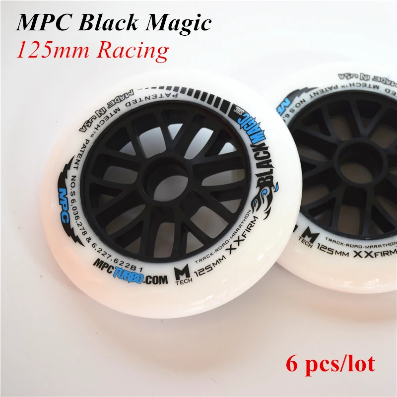 Колесо для роликового конька MPC Black Magic XXFirm 125 мм Turbo White Wheel 6 шт./лот | Спорт и