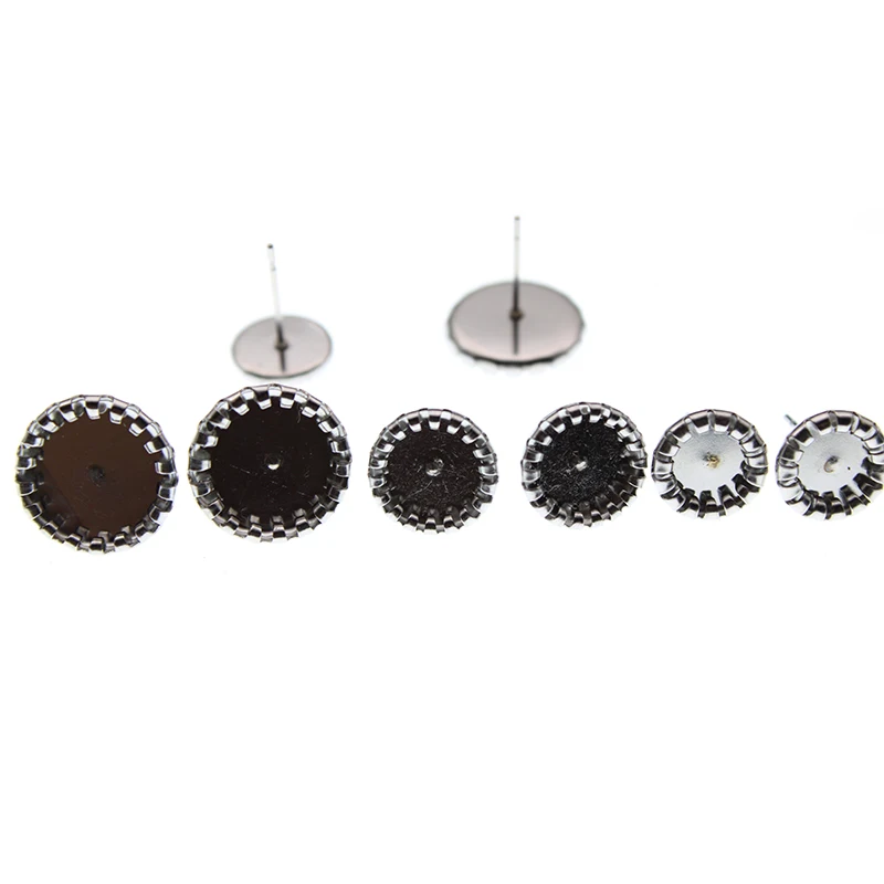 10pcs 316L Stainless Steel Earring Studs Blank Cabochons Settings Base fit 6mm 8mm 10mm DIY Earring Posts Pins Jewelry Making
10pcs 316L Stainless Steel Earring Studs Blank Cabochons Settings Base fit 6mm 8mm 10mm DIY Earring Posts Pins Jewelry Making