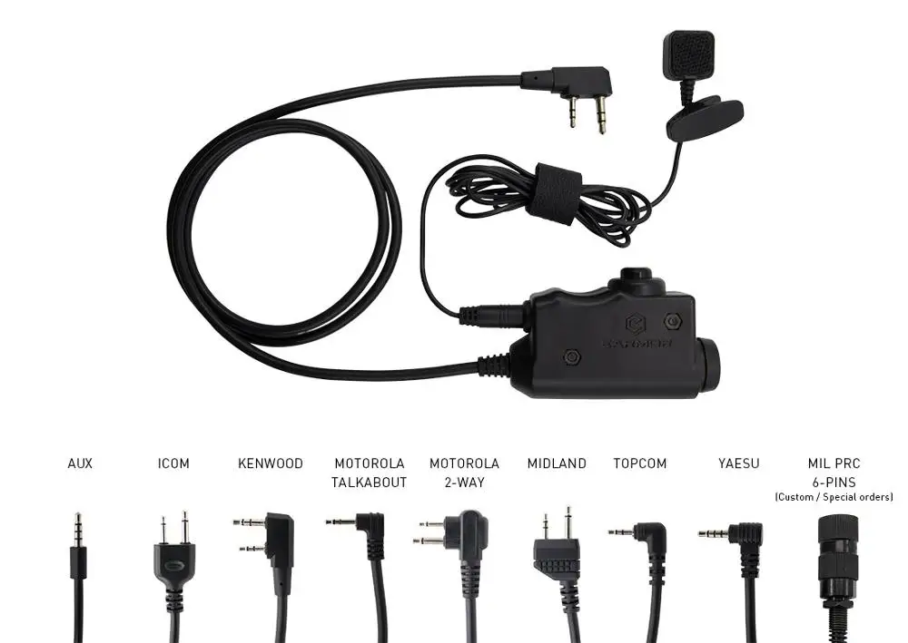 OPSMEN Earmor M52 Military Adapter PTT Airsoft Tactical Headset PTT Kenwood for MSA Sordin Extend Finger Line Button Combination
OPSMEN Earmor M52 Military Adapter PTT Airsoft Tactical Headset PTT Kenwood for MSA Sordin Extend Finger Line Button Combination