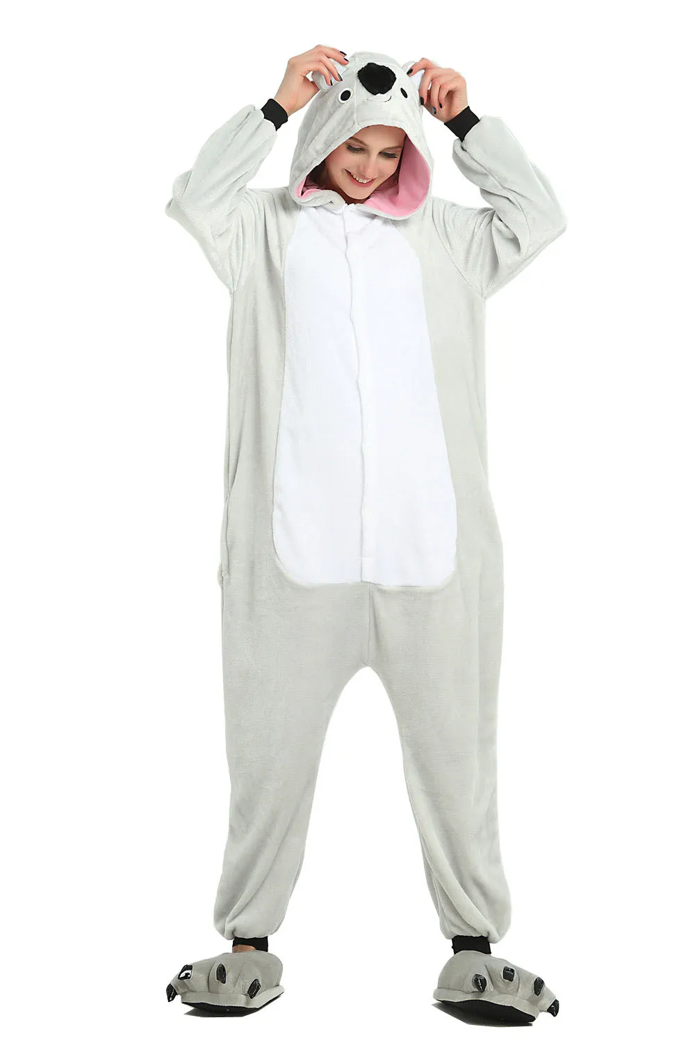 Kigurumi Flannel Cartoon animals conjoined Men Women Adult Pajamas Animal Koala Onesie Cosplay Costume Sleepwear halloween
Kigurumi Flannel Cartoon animals conjoined Men Women Adult Pajamas Animal Koala Onesie Cosplay Costume Sleepwear halloween