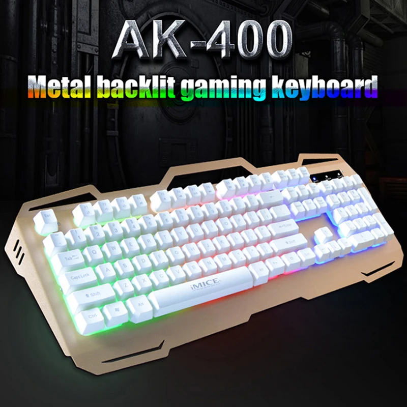 iMice Gaming Keyboard Wired USB Backlit Keyboard 104 Keys Gamer Keyboards Metal Panel With For Laptop Keyboard PC Computer Game
iMice Gaming Keyboard Wired USB Backlit Keyboard 104 Keys Gamer Keyboards Metal Panel With For Laptop Keyboard PC Computer Game
