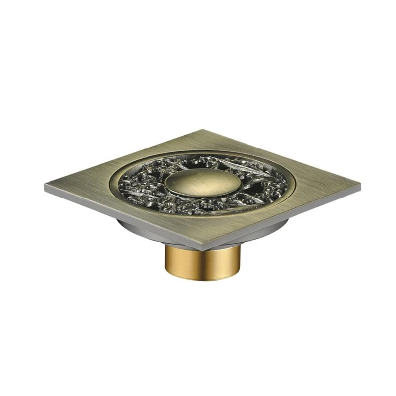 Wholesale and Retail Antique Brass Art Carved Flower Bathroom Floor Waste Grate Shower Drain Drainer 4'
Wholesale and Retail Antique Brass Art Carved Flower Bathroom Floor Waste Grate Shower Drain Drainer 4'
