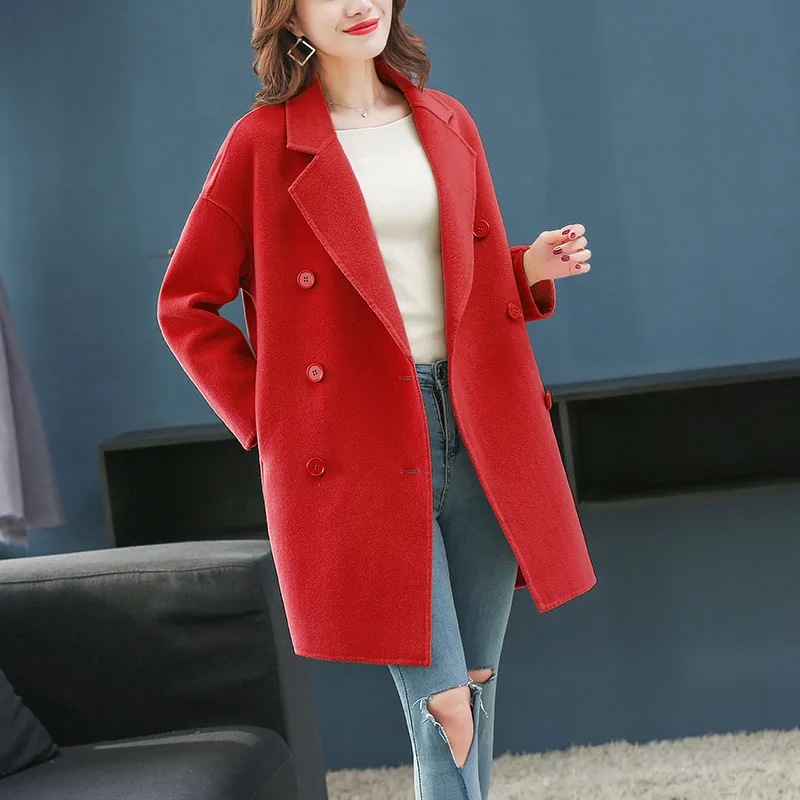 new autumn winter long Woolen coat female popular fashion wool blends coat women candy solid color double-breasted windbreaker
new autumn winter long Woolen coat female popular fashion wool blends coat women candy solid color double-breasted windbreaker