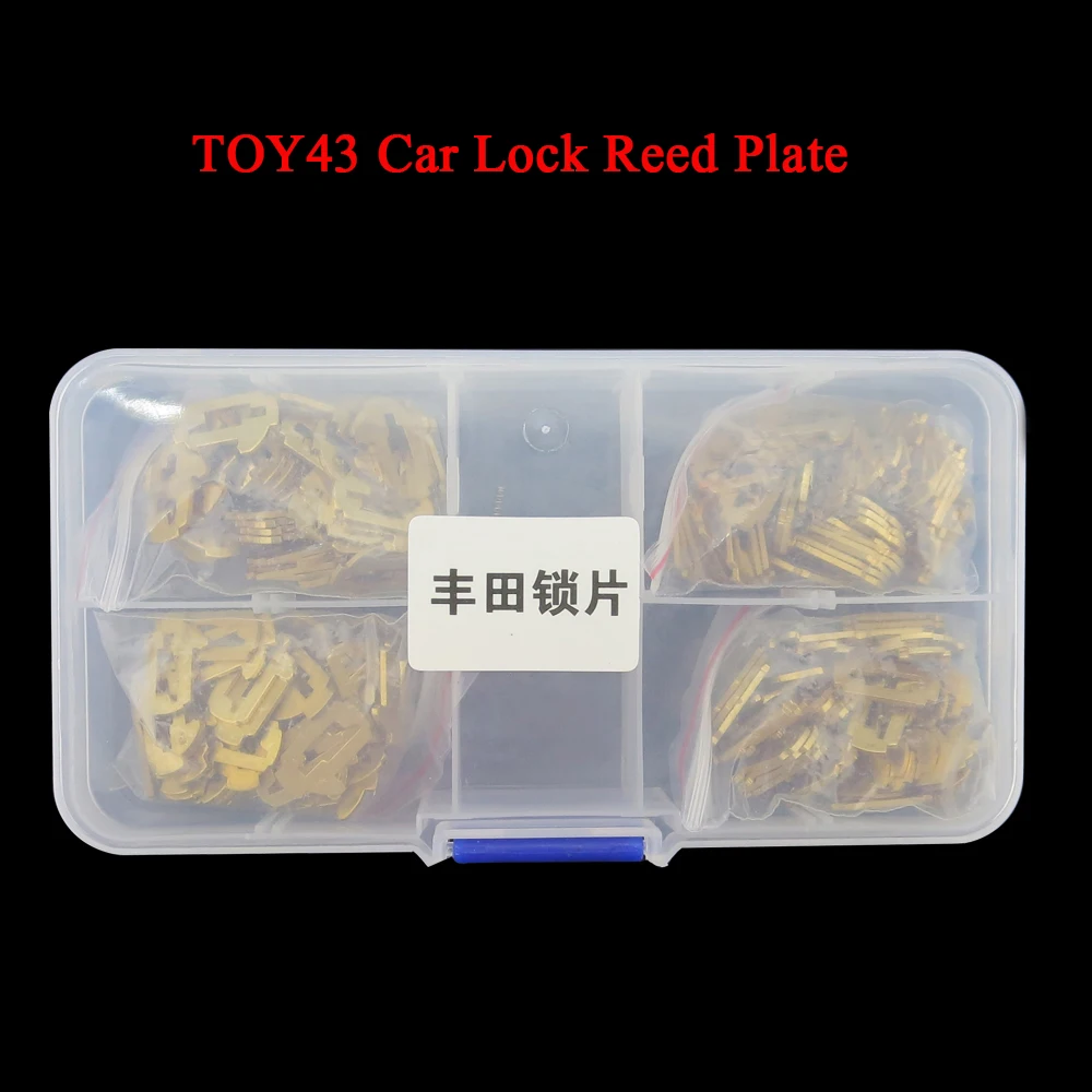 

CHKJ Each 50PCS with 10PCS Gift Spring Auto Lock Reed Plate TOY43 For Toyota Camry Corolla NO.1.2.3.4 Lock Reed Locking Plate