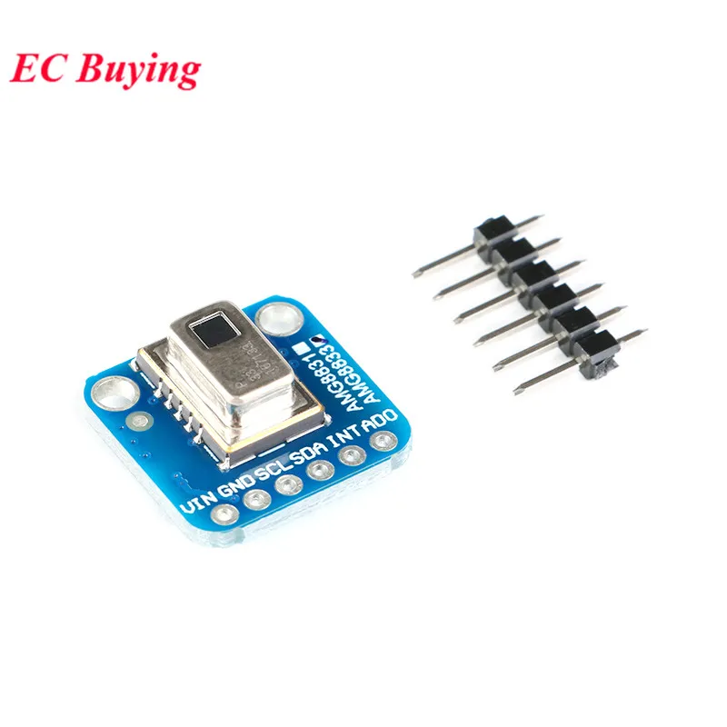 AMG8833 IR 8*8 IR Thermal Imager Array Temperature Sensor Module 8x8 Infrared Camera Sensor IIC I2C 3-5V For Arduino
AMG8833 IR 8*8 IR Thermal Imager Array Temperature Sensor Module 8x8 Infrared Camera Sensor IIC I2C 3-5V For Arduino