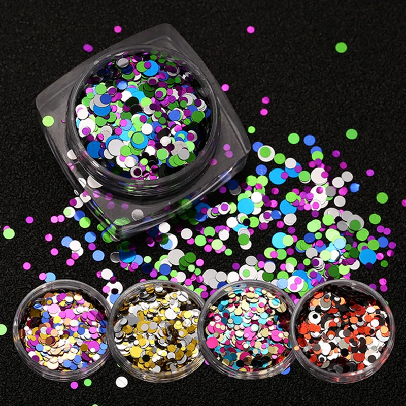 New Nail Art Glitter Round Shaped Confetti Sequins Acrylic Tips UV Gel A Style Nail Art 12 Colors Option
New Nail Art Glitter Round Shaped Confetti Sequins Acrylic Tips UV Gel A Style Nail Art 12 Colors Option