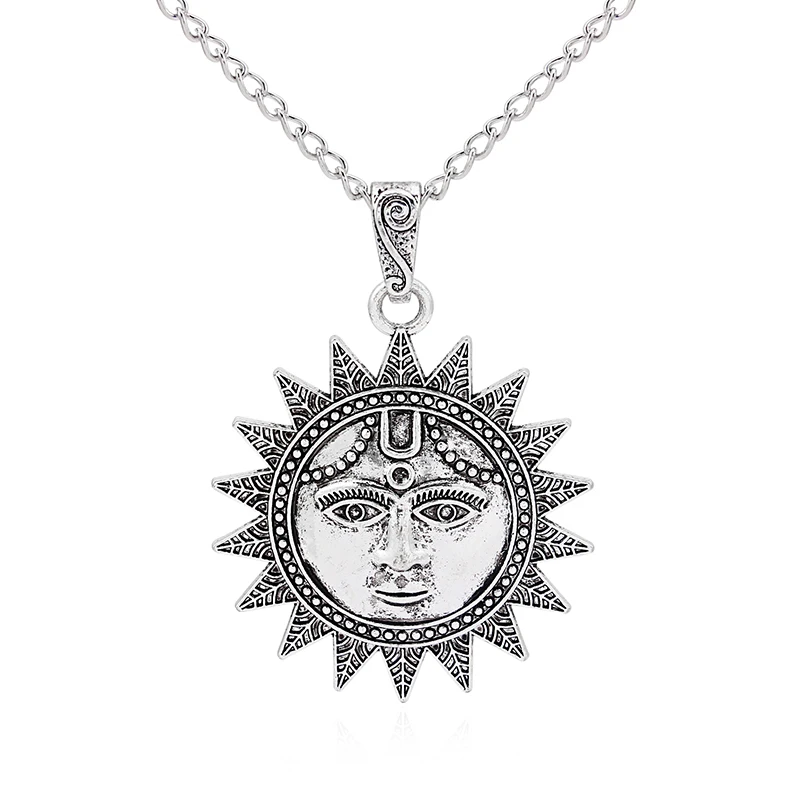 1pcs Large Largenlook Sun Face Amulet Pendant Long Chain Sweater Necklace Torque Collier Jewelry
1pcs Large Largenlook Sun Face Amulet Pendant Long Chain Sweater Necklace Torque Collier Jewelry