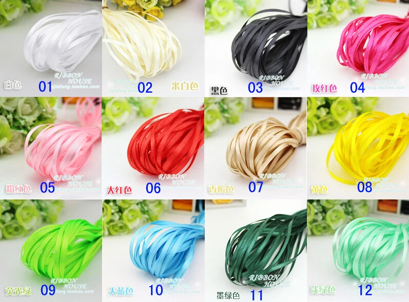 Hot Sale 30 Colors (10meters/lot) 1/8" (3mm) Single Face Satin Ribbon Webbing Decoration Gift Christmas Ribbons DIY Multicolor
Hot Sale 30 Colors (10meters/lot) 1/8" (3mm) Single Face Satin Ribbon Webbing Decoration Gift Christmas Ribbons DIY Multicolor