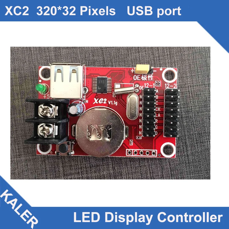 kaler led controller XC2 led control card for P10 single color 32x320 pixel support 2 pcs p10 led display panels in height
kaler led controller XC2 led control card for P10 single color 32x320 pixel support 2 pcs p10 led display panels in height