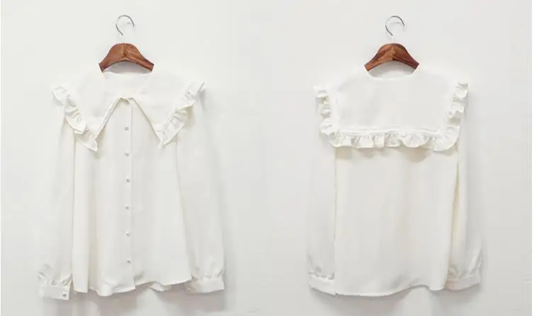 2019 spring and summer new lace large lapel women's shirt bow brooch long-sleeved chiffon shirt
2019 spring and summer new lace large lapel women's shirt bow brooch long-sleeved chiffon shirt