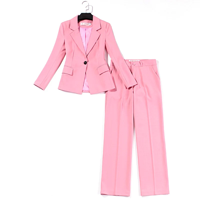 Women's suit women's pink slim suit jacket trousers suit two-piece spring and autumn new women's business professional wear
Women's suit women's pink slim suit jacket trousers suit two-piece spring and autumn new women's business professional wear