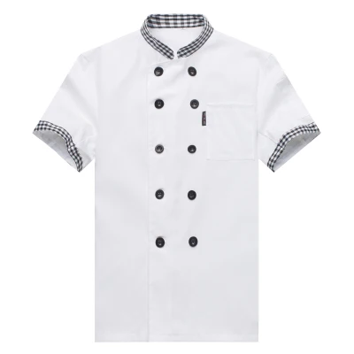 New Summer Chef Uniform Short Sleeved Double Breasted Restaurant Cook Uniforms Work Wear Hotel Cook Clothes DZY10
New Summer Chef Uniform Short Sleeved Double Breasted Restaurant Cook Uniforms Work Wear Hotel Cook Clothes DZY10