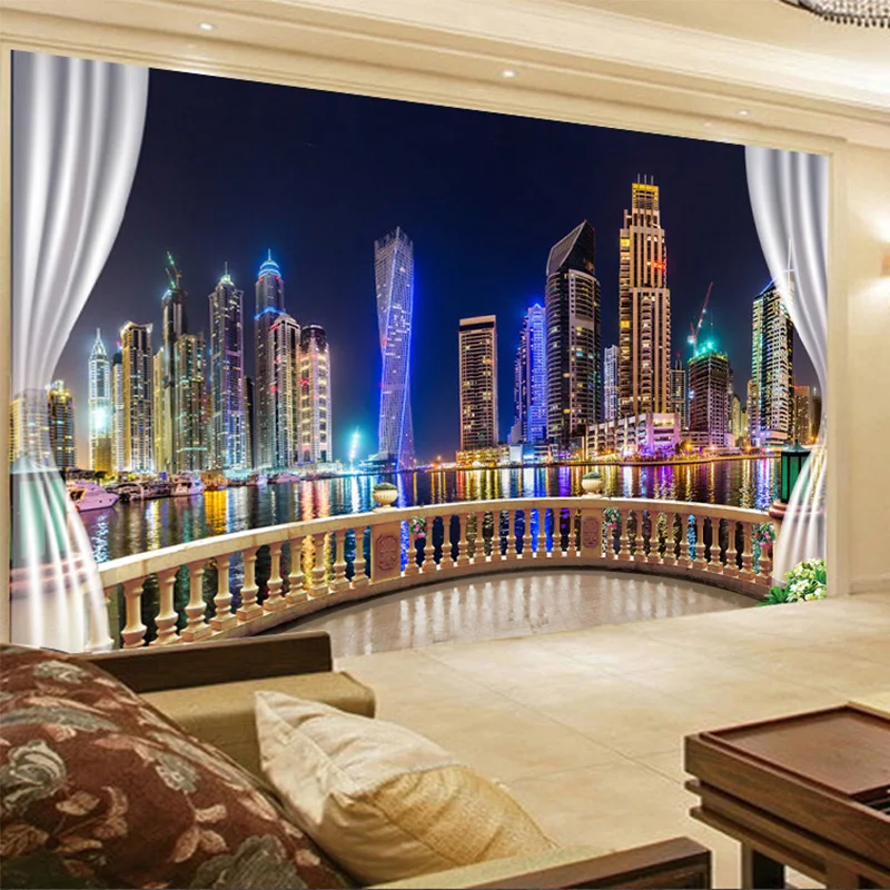 Self-Adhesive Wallpaper 3D Outside The Window City Night View Photo Murals Living Room Bedroom Creative Home Decor 3D Stickers
Self-Adhesive Wallpaper 3D Outside The Window City Night View Photo Murals Living Room Bedroom Creative Home Decor 3D Stickers