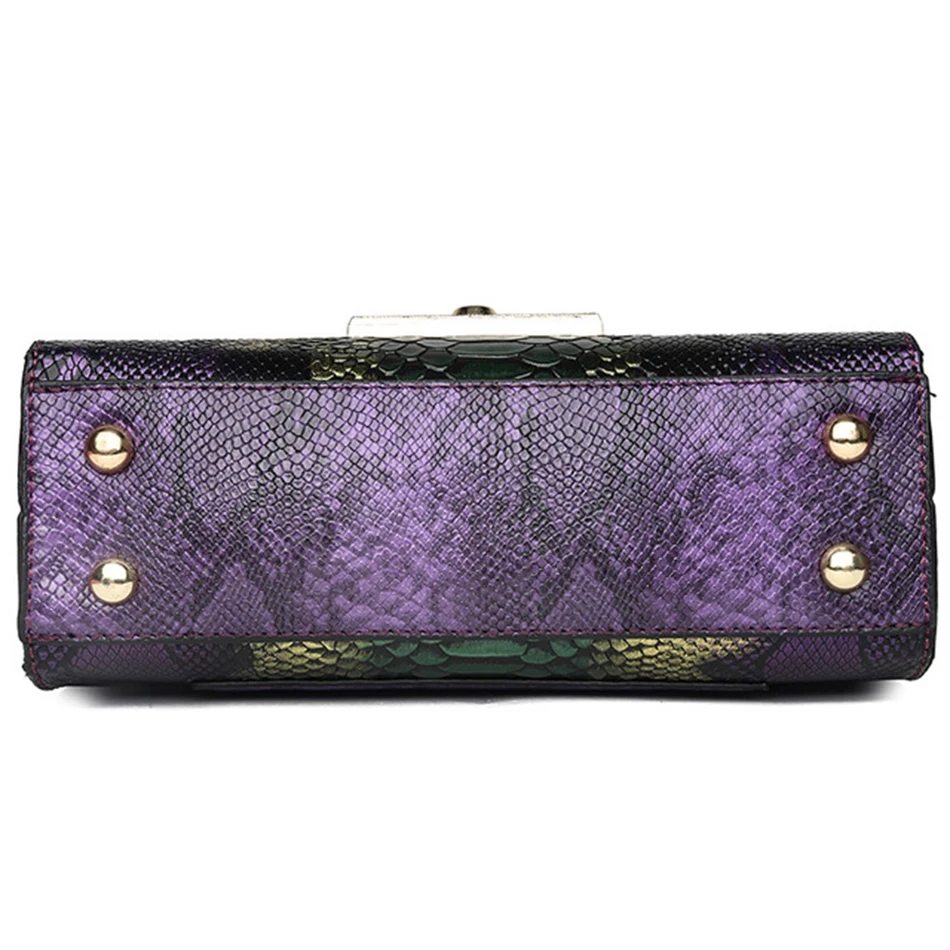Fashion Girl Messenger Bag PU Leather Serpentine Square Chain Bags Luxury Women Crossbody Handbag | Багаж и сумки
