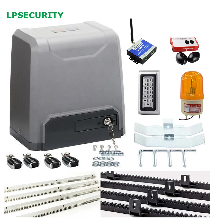 best quality CE 1000kg 4m racks automatic sliding gate opener motor kit (photocell flashing lamp GSM opener keypad optional)
best quality CE 1000kg 4m racks automatic sliding gate opener motor kit (photocell flashing lamp GSM opener keypad optional)