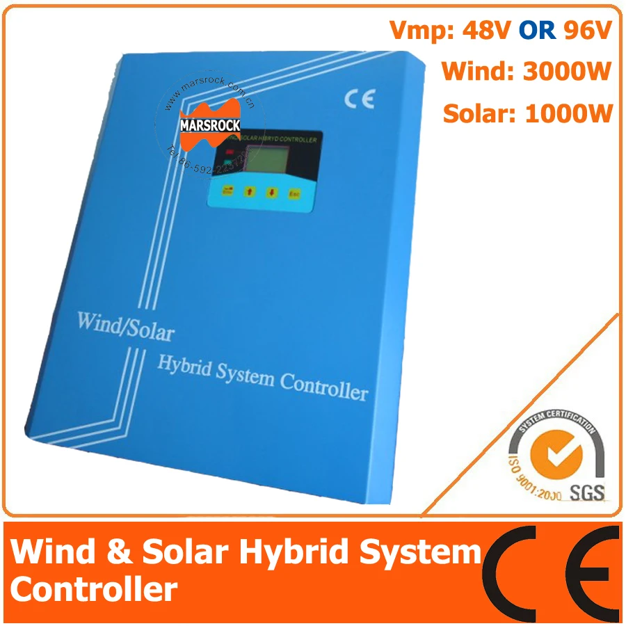 48V/96V 4000W Hybrid Controller with LCD Display, 3000W Wind Power, 1000W Solar Power
48V/96V 4000W Hybrid Controller with LCD Display, 3000W Wind Power, 1000W Solar Power