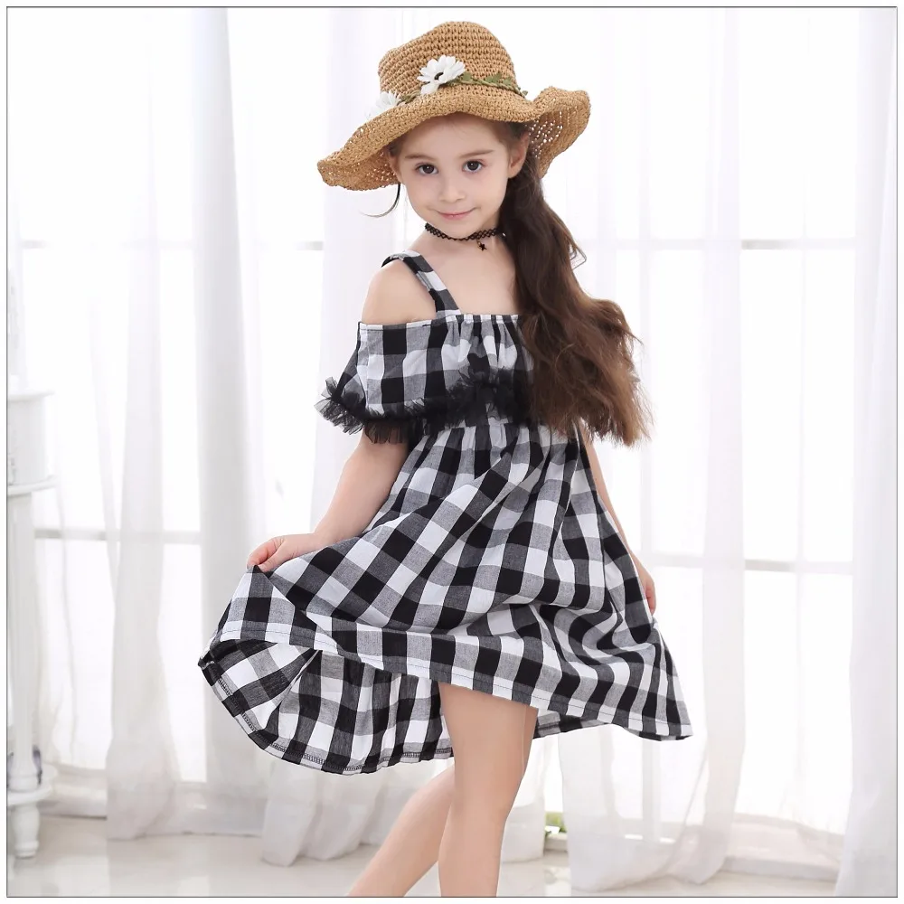 2019 Summer Girl Plaid Dress Gingham Strapless Shoulder Dresses for Kids Cotton Princess Vestido Menina for 2-11years Girls
2019 Summer Girl Plaid Dress Gingham Strapless Shoulder Dresses for Kids Cotton Princess Vestido Menina for 2-11years Girls