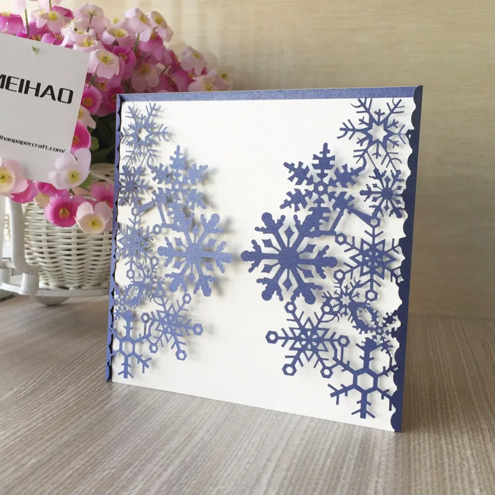 50pcs Snowflake Shiny Paper Business/Party/Birthday Laser Wedding Engagement Invitation Card Christmas Greeting Card
50pcs Snowflake Shiny Paper Business/Party/Birthday Laser Wedding Engagement Invitation Card Christmas Greeting Card